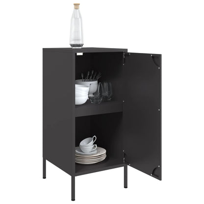 Sideboards 2 Stk. Schwarz 36x39x79 cm Stahl