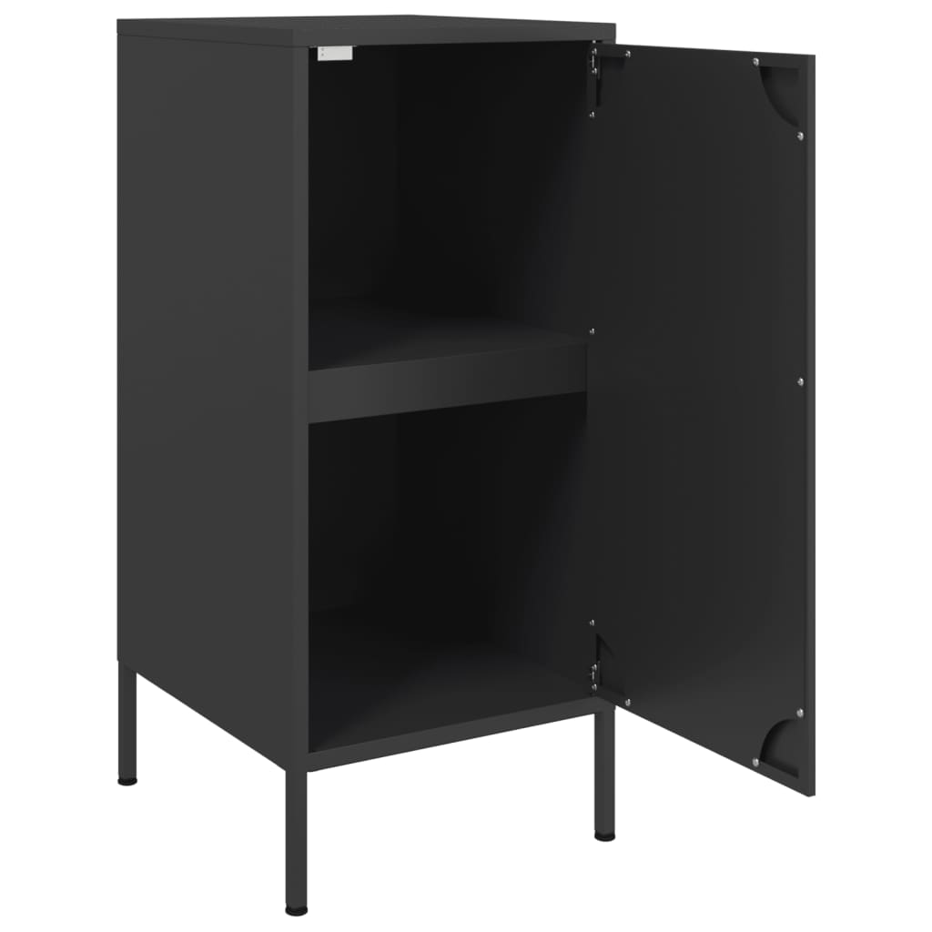 Sideboards 2 Stk. Schwarz 36x39x79 cm Stahl