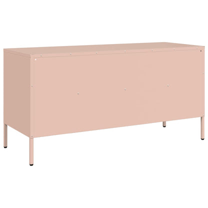 TV-Schrank Rosa 100,5x39x50,5 cm Stahl