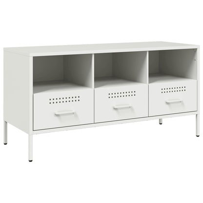 TV-Schrank Weiß 100,5x39x50,5 cm Stahl