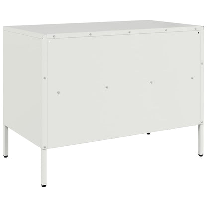 TV-Schrank Weiß 68x39x50,5 cm Stahl