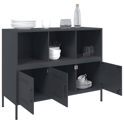 Sideboard Anthrazit 100,5x39x79 cm Stahl