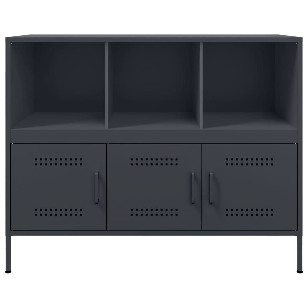 Sideboard Anthrazit 100,5x39x79 cm Stahl