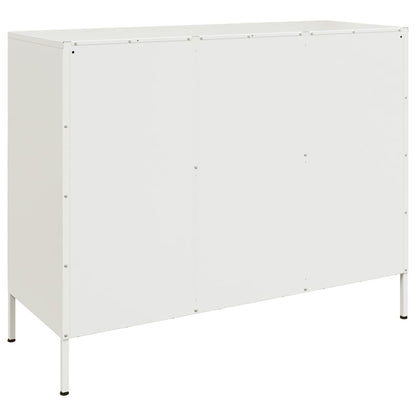 Sideboard Weiß 100,5x39x79 cm Stahl