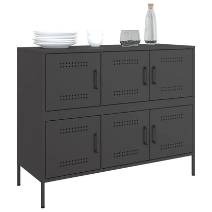 Sideboard Schwarz 100,5x39x79 cm Stahl