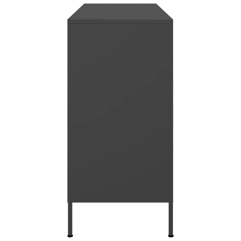 Sideboard Schwarz 100,5x39x79 cm Stahl