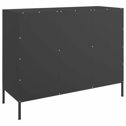 Sideboard Schwarz 100,5x39x79 cm Stahl