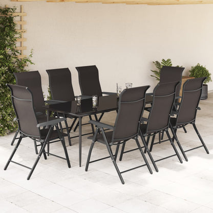 Gartenstühle 8 Stk. Klappbar Schwarz Kaffeebraun Poly Rattan