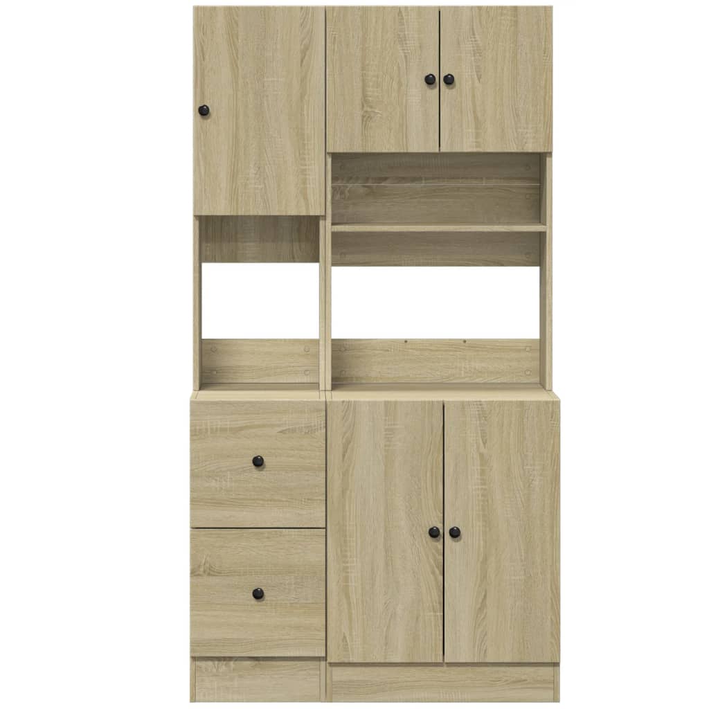 Küchenschrank Sonoma-Eiche 95x50x180 cm Holzwerkstoff