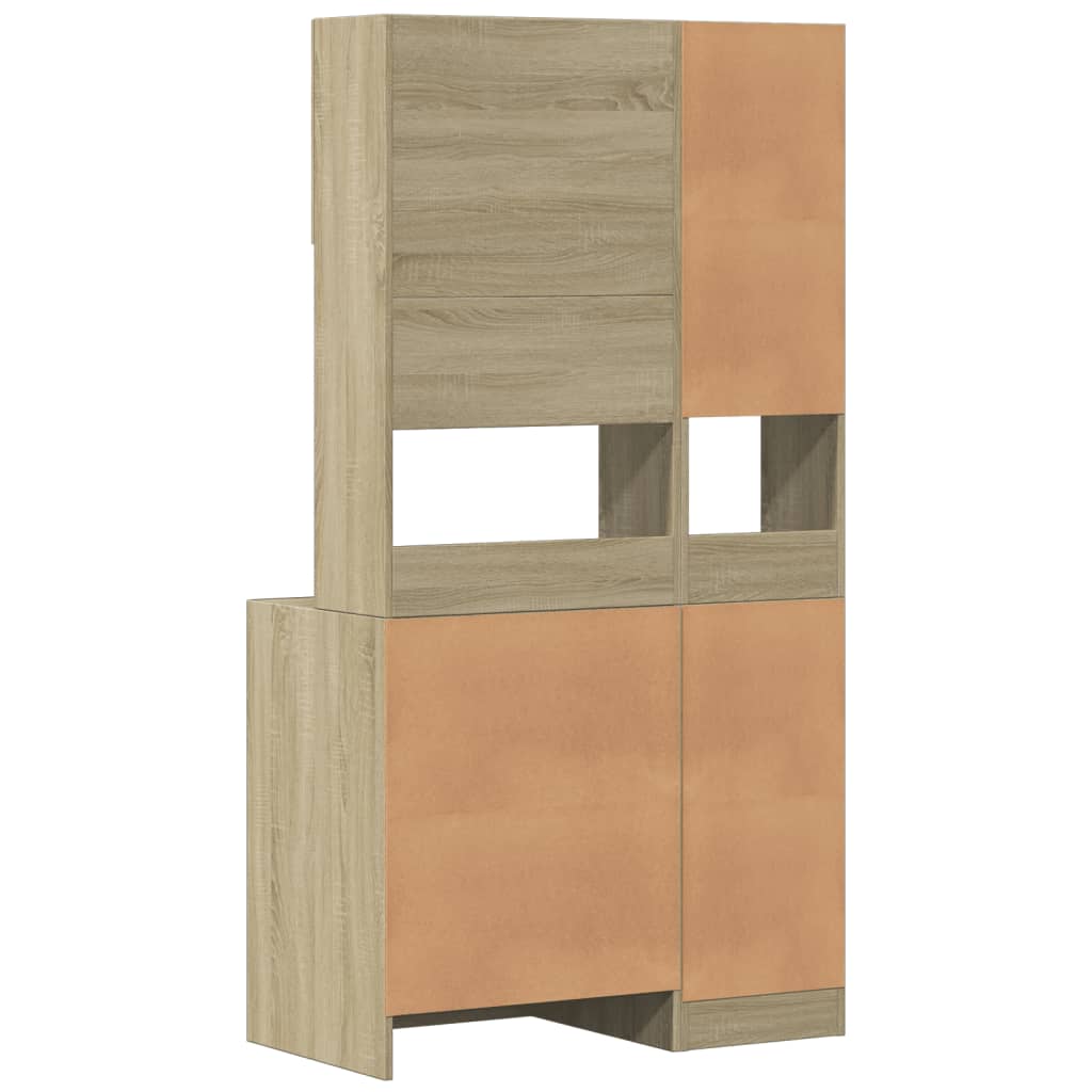 Küchenschrank Sonoma-Eiche 95x50x180 cm Holzwerkstoff