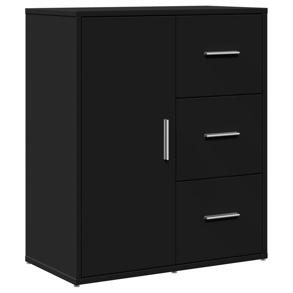 Sideboards 2 Stk. Schwarz 60x31x70 cm Holzwerkstoff