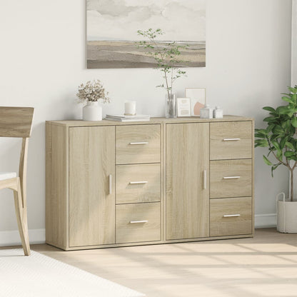 Sideboards 2 Stk. Sonoma-Eiche 60x31x70 cm Holzwerkstoff