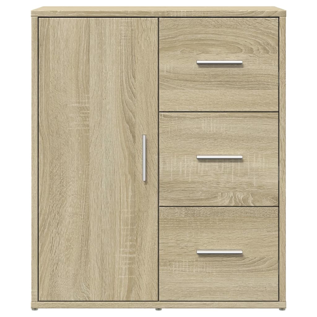 Sideboards 2 Stk. Sonoma-Eiche 60x31x70 cm Holzwerkstoff