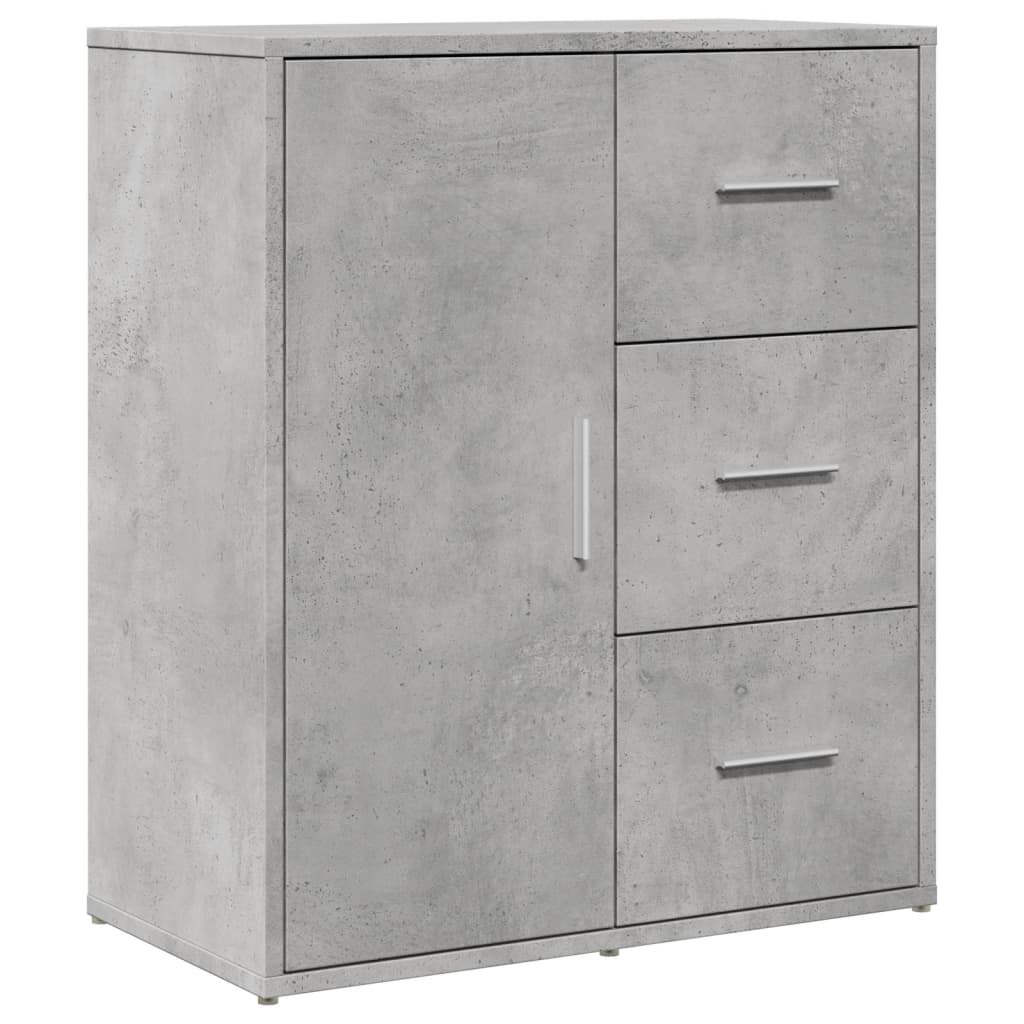 Sideboards 2 Stk. Betongrau 60x31x70 cm Holzwerkstoff