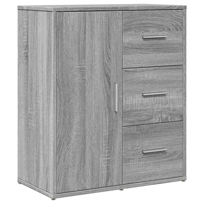 Sideboards 2 Stk. Grau Sonoma-Eiche 60x31x70 cm Holzwerkstoff