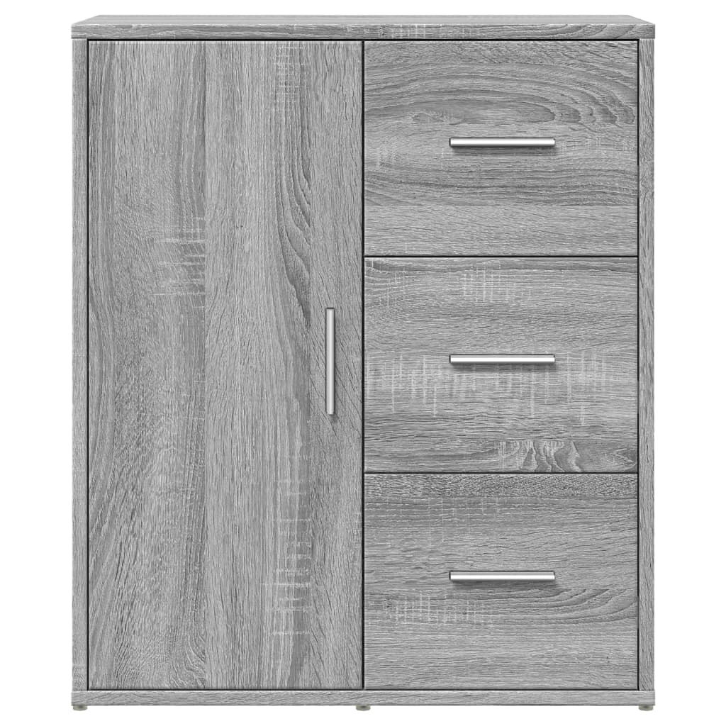 Sideboards 2 Stk. Grau Sonoma-Eiche 60x31x70 cm Holzwerkstoff