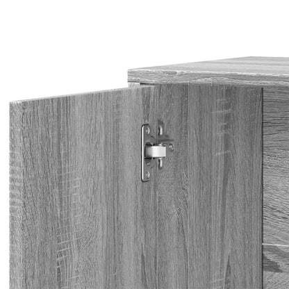 Sideboards 2 Stk. Grau Sonoma-Eiche 60x31x70 cm Holzwerkstoff