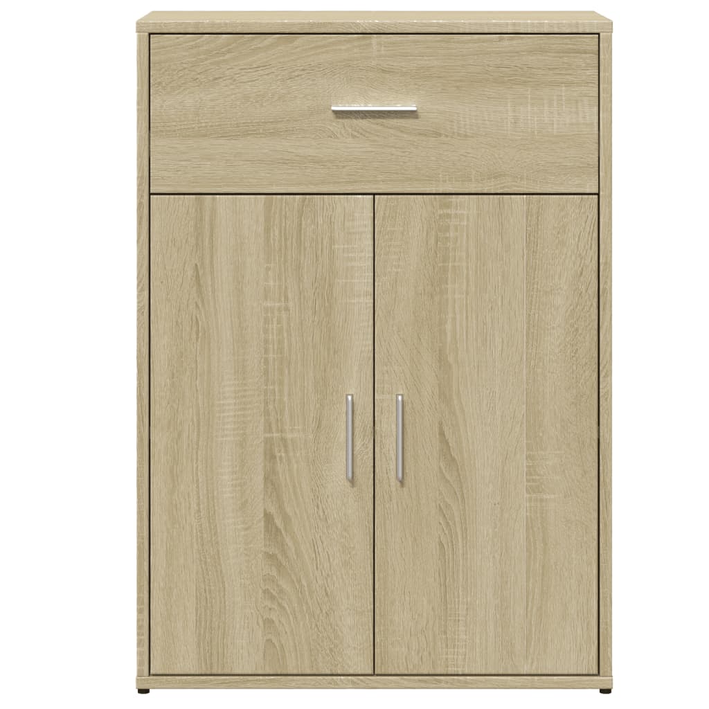 Sideboards 2 Stk. Sonoma-Eiche 60x30x84 cm Holzwerkstoff