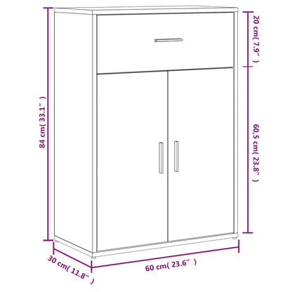 Sideboards 2 Stk. Sonoma-Eiche 60x30x84 cm Holzwerkstoff