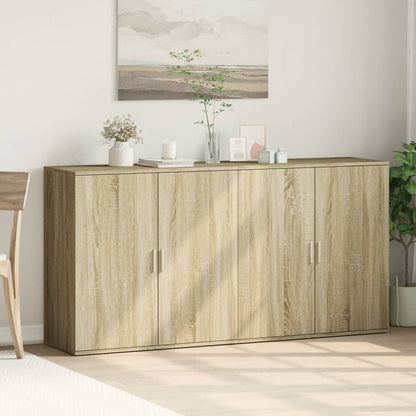 Sideboards 2 Stk. Sonoma-Eiche 79x38x80 cm Holzwerkstoff