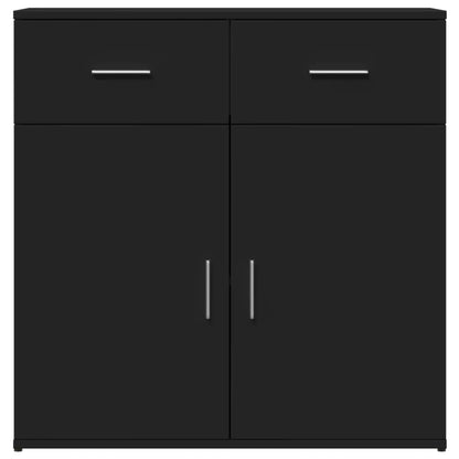 Sideboards 2 Stk. Schwarz 79x38x80 cm Holzwerkstoff