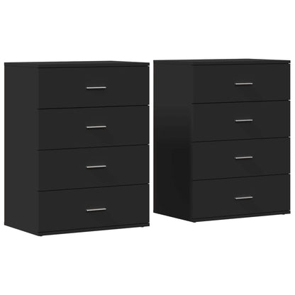 Sideboards 2 Stk. Schwarz 60x39x80 cm Holzwerkstoff