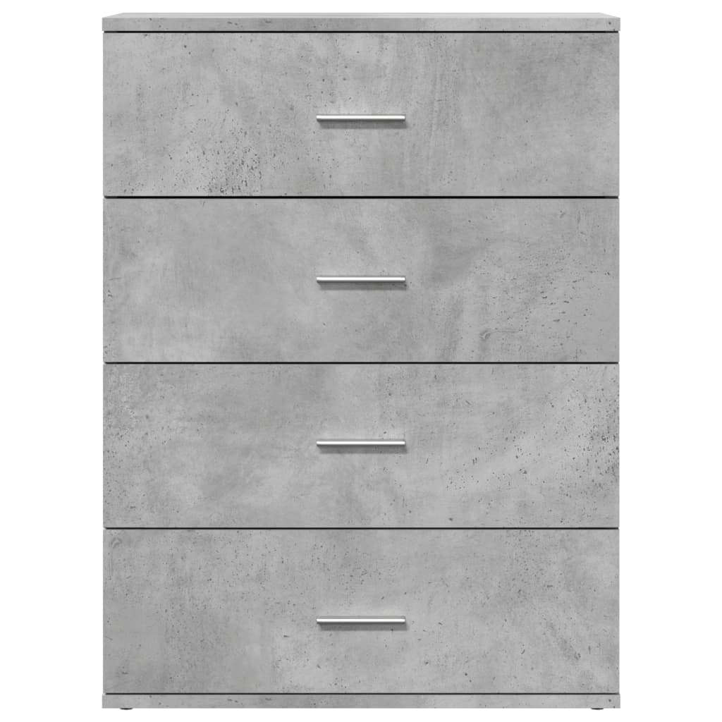 Sideboards 2 Stk. Betongrau 60x39x80 cm Holzwerkstoff