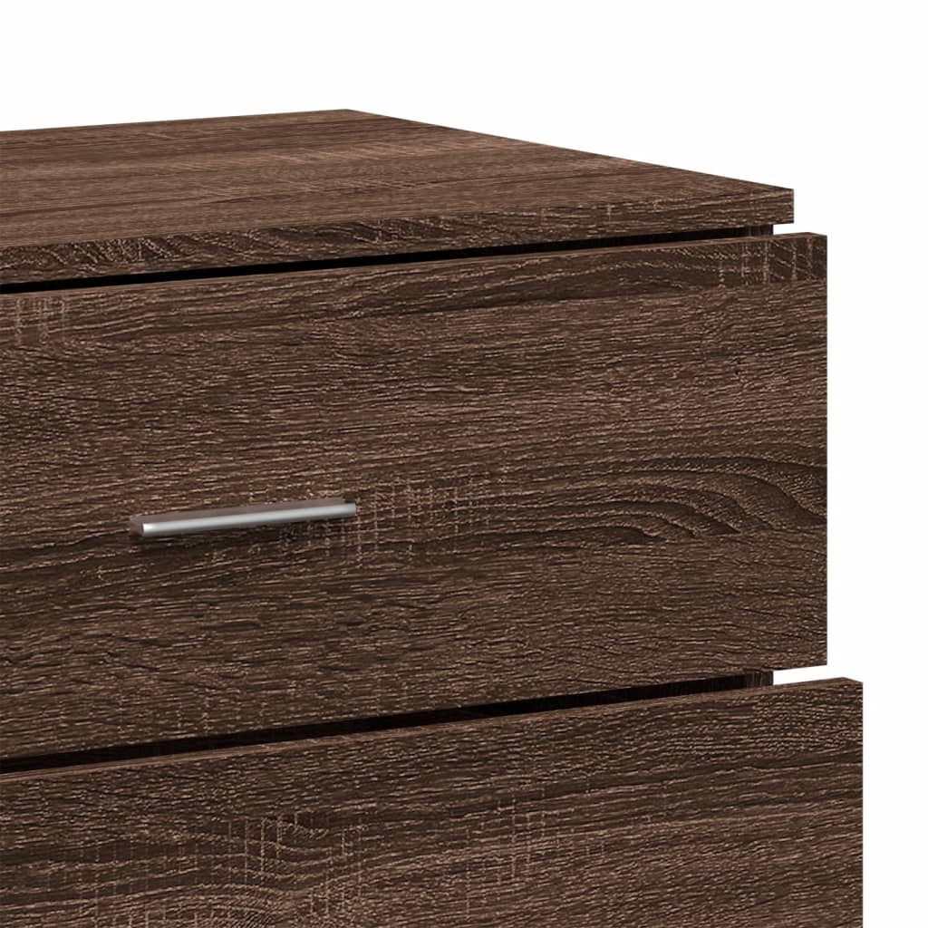 Sideboards 2 Stk. Braun Eichen-Optik 60x39x80 cm Holzwerkstoff