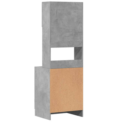 Küchenschrank Betongrau 60x50x180 cm Holzwerkstoff