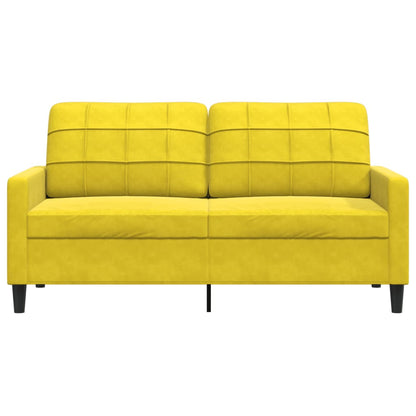 2-Sitzer-Sofa Gelb 140 cm Samt