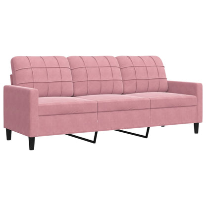 3-Sitzer-Sofa Rosa 180 cm Samt