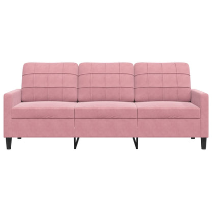 3-Sitzer-Sofa Rosa 180 cm Samt