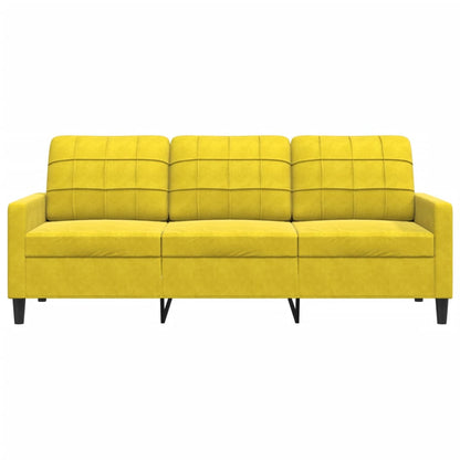 3-Sitzer-Sofa Gelb 180 cm Samt