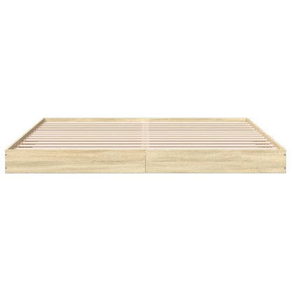 Bettgestell Sonoma-Eiche 180x200 cm Holzwerkstoff