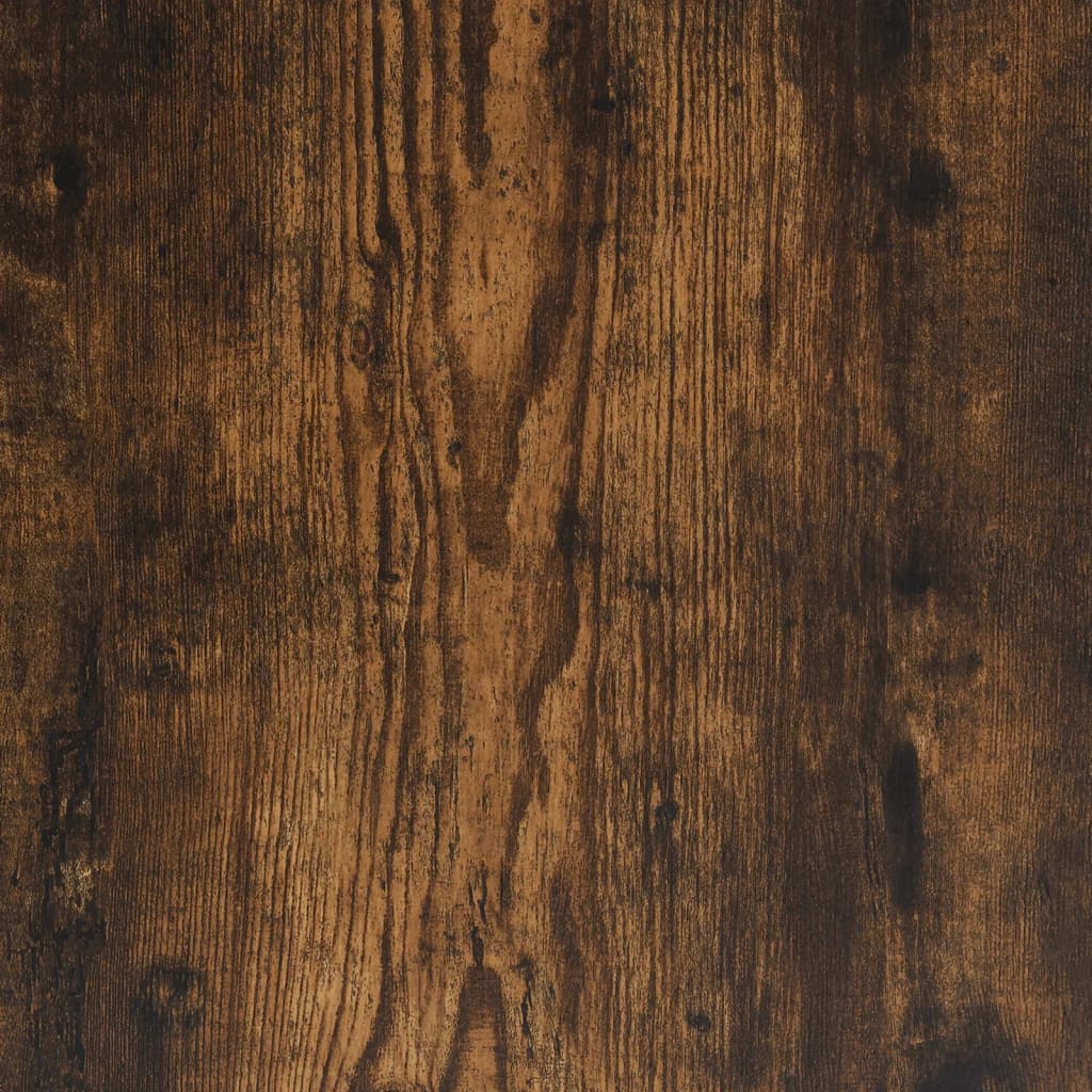 Bettgestell Räuchereiche 140x200 cm Holzwerkstoff und Metall