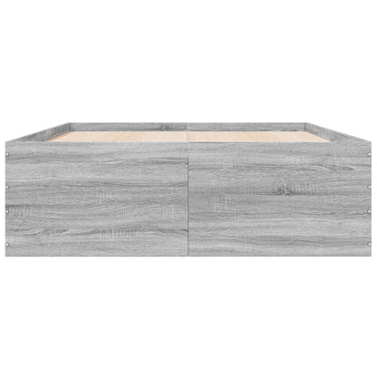 Bettgestell Grau Sonoma 140x200 cm Holzwerkstoff