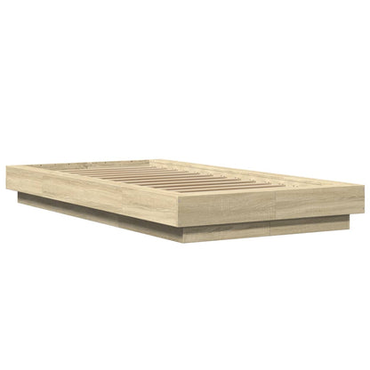 Bettgestell Sonoma-Eiche 90x200 cm Holzwerkstoff