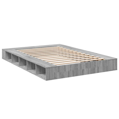 Bettgestell Grau Sonoma 160x200 cm Holzwerkstoff