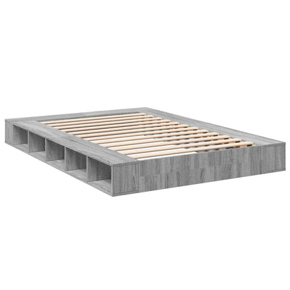 Bettgestell Grau Sonoma 140x200 cm Holzwerkstoff