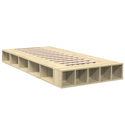 Bettgestell Sonoma-Eiche 90x200 cm Holzwerkstoff