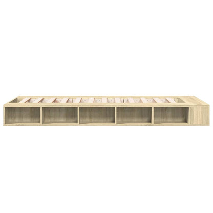 Bettgestell Sonoma-Eiche 90x200 cm Holzwerkstoff