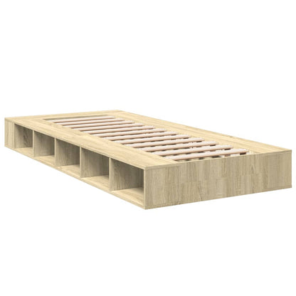 Bettgestell Sonoma-Eiche 90x200 cm Holzwerkstoff