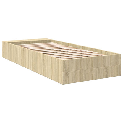 Bettgestell Sonoma-Eiche 90x200 cm Holzwerkstoff