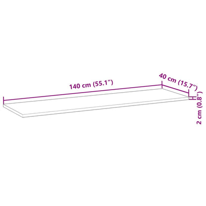 Schweberegale 3 Stk. 140x40x2 cm Massivholz Akazie Unbehandelt