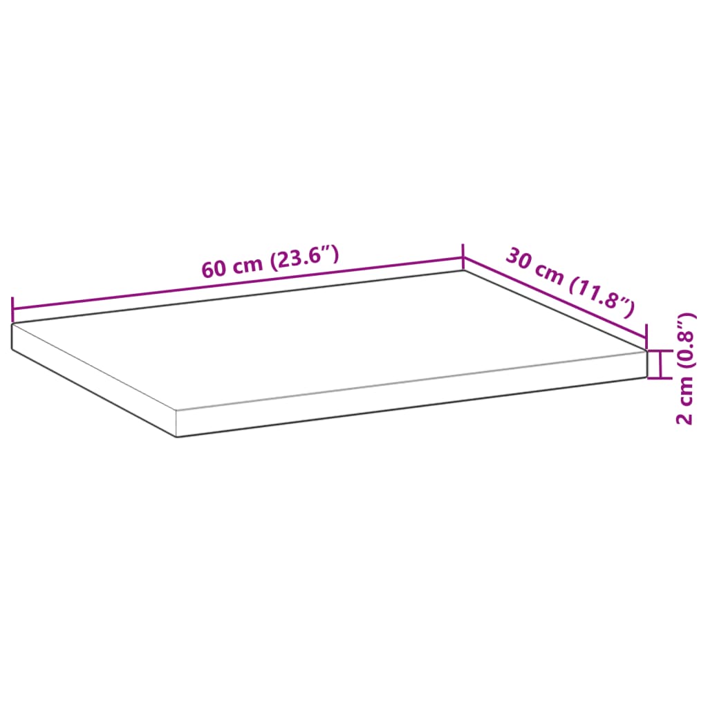 Schweberegale 4 Stk. 60x30x2 cm Massivholz Akazie Ölbehandelt