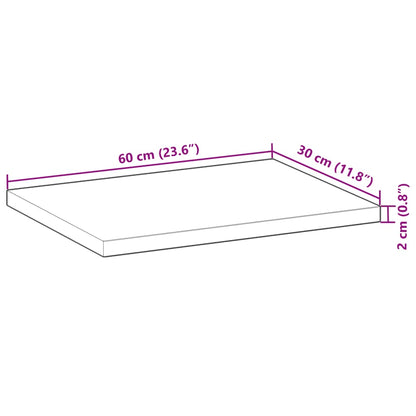 Schweberegale 4 Stk. 60x30x2 cm Massivholz Akazie Ölbehandelt