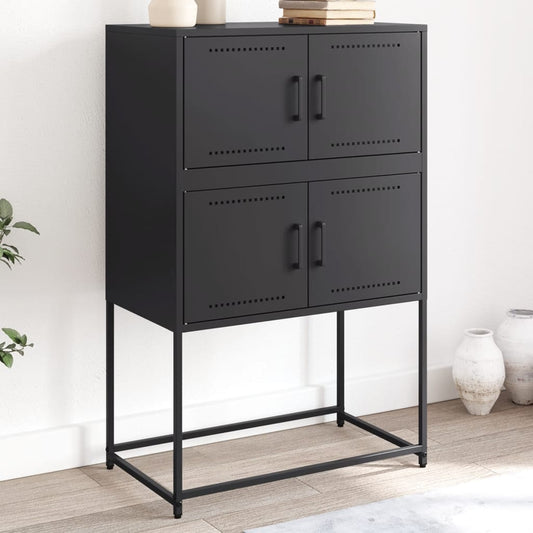 Sideboard Schwarz 68,5x38,5x107 cm Stahl