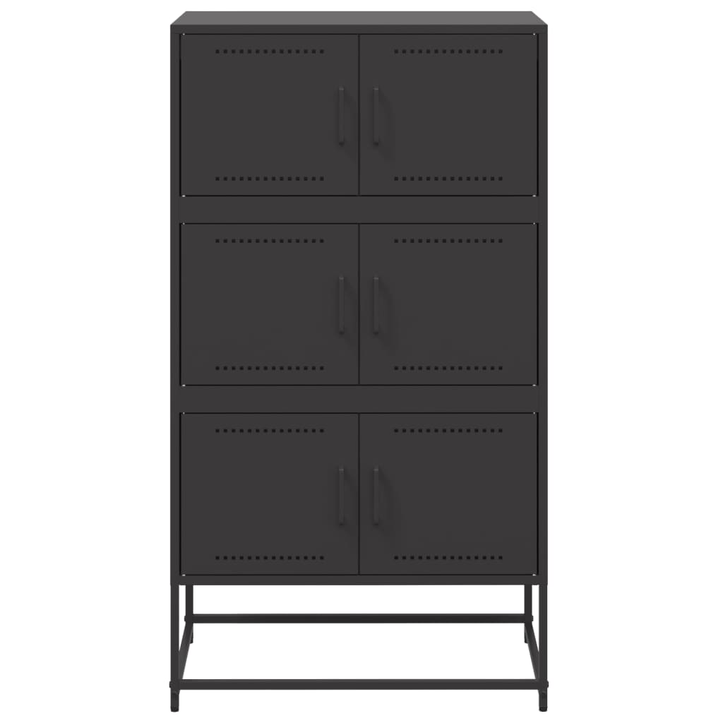 Sideboard Schwarz 68,5x38,5x123,5 cm Stahl