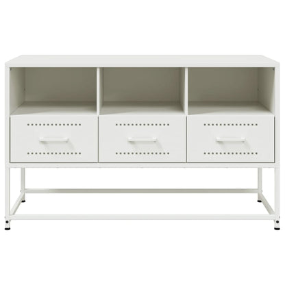 TV-Schrank Weiß 100,5x39x60,5 cm Stahl