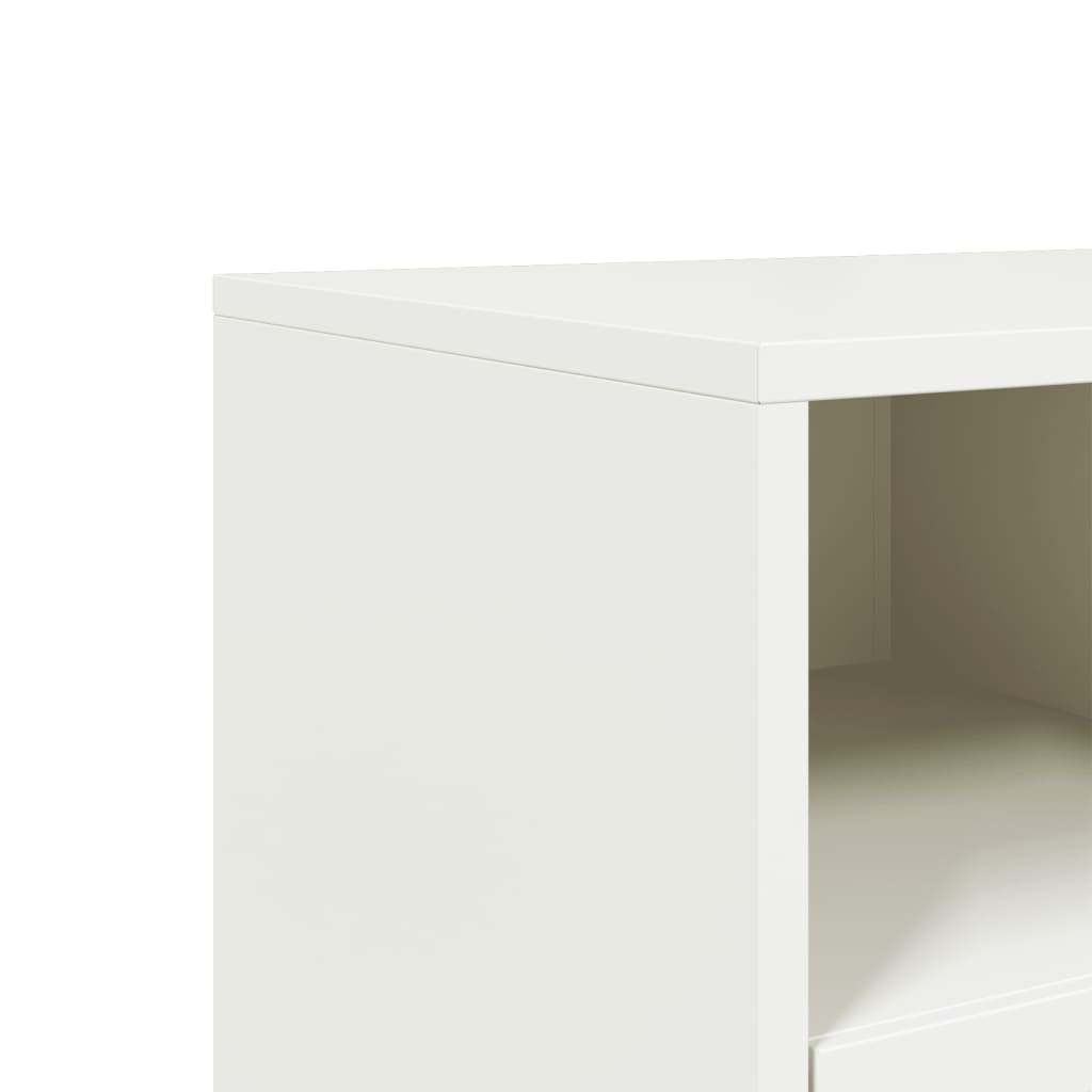 TV-Schrank Weiß 100,5x39x60,5 cm Stahl